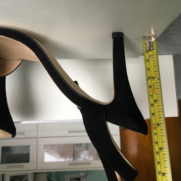 Black suede ankle strap sandals - Picture 5 of 5